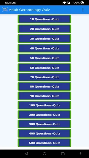 Adult Gerontology Quiz Free Screenshot 0