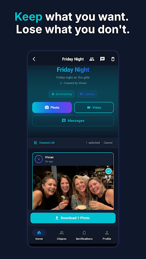 CLIQUE Pix: Group Pic Sharing Screenshot 2