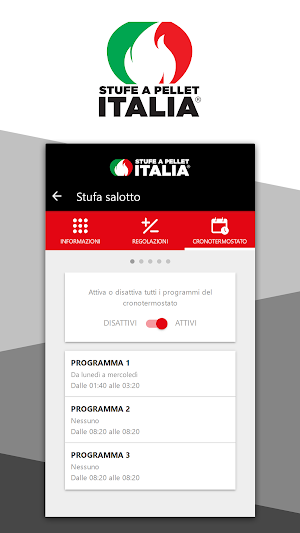 Stufe a pellet Italia Screenshot 2