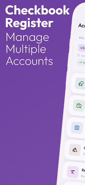 Checkbook Register - ReconLog Screenshot 0