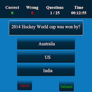 Hockey MCQ Screenshot 1