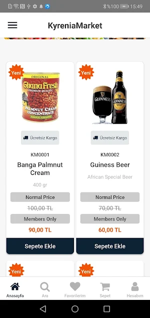 kyreniamarket Screenshot 1