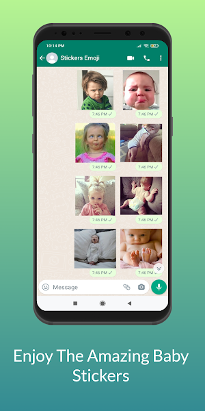 Cute Baby Whatsapp Stickers Screenshot 3