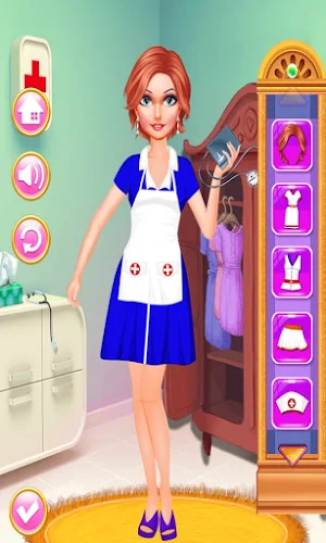 Beautiful Nurse Dress Up & Makeup Girl Screenshot 2