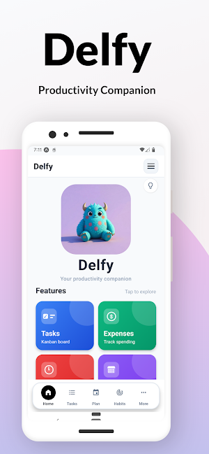 Delfy - Productivity Planner Screenshot 1