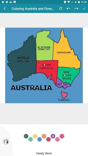 Coloring Map of Australia Screenshot 1