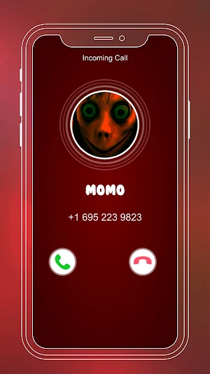 creepy momo fake call Screenshot 0