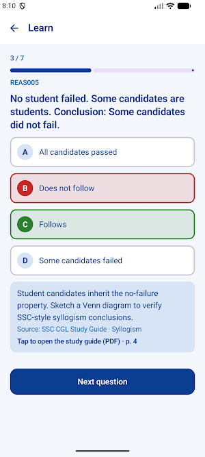 SSC CGL Prep 2026 Mock Tests Screenshot 1