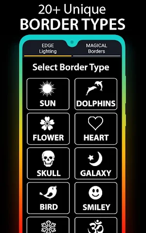 Edge Lighting - Borderlight Live Wallpaper Screenshot 2