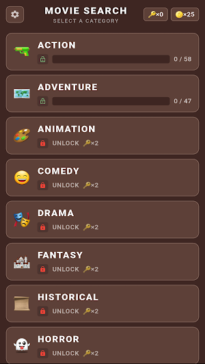 Movie Word Search Screenshot 0