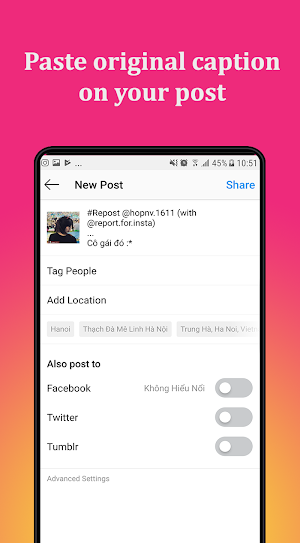 Repost for Instagram 2019 - Save & Repost IG 2020 Screenshot 3
