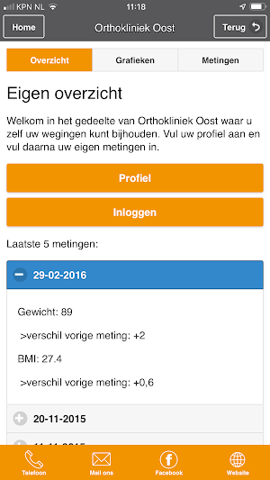 Orthokliniek Oost Screenshot 2