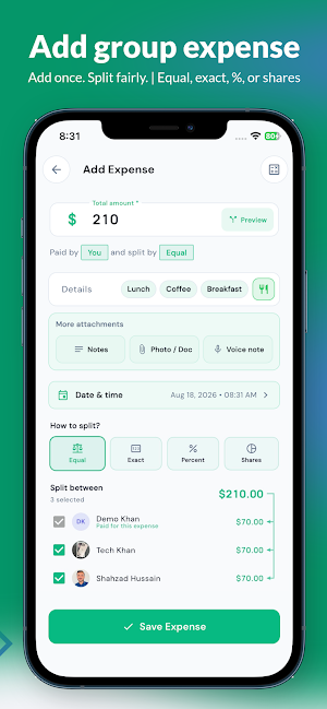 FundSplit Screenshot 1