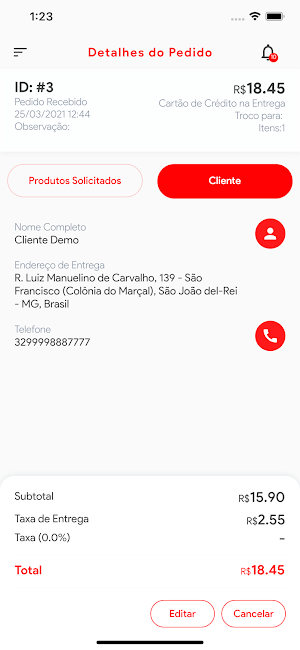 Delívius - Estabelecimentos Screenshot 3