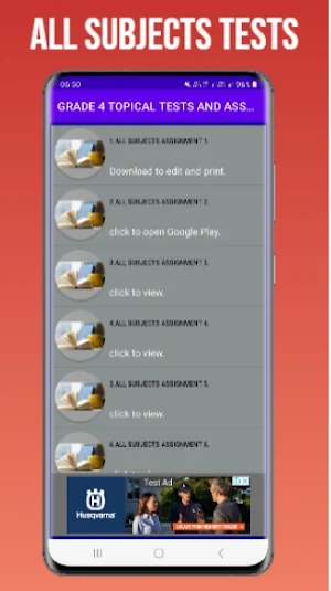 Grade 4 Subjects Topical Tests Screenshot 0