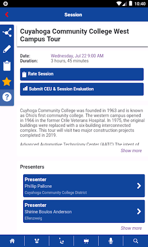 SCUP Events Screenshot 2