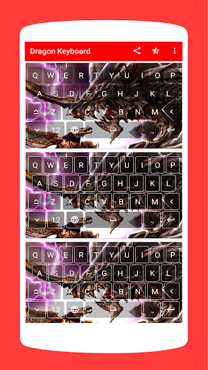 Cool Dragon Keyboard Theme Screenshot 2