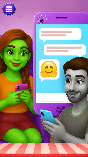 Halloween Love Triangle Game Screenshot 1