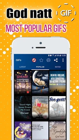 Norwegian Good Night Gif Image Screenshot 1