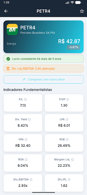 FL Data - Ações & FIIs Screenshot 1