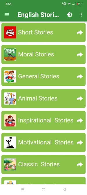 1000+ English Stories Offline Screenshot 0