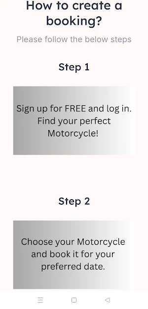Hire Motorcycle Screenshot 2