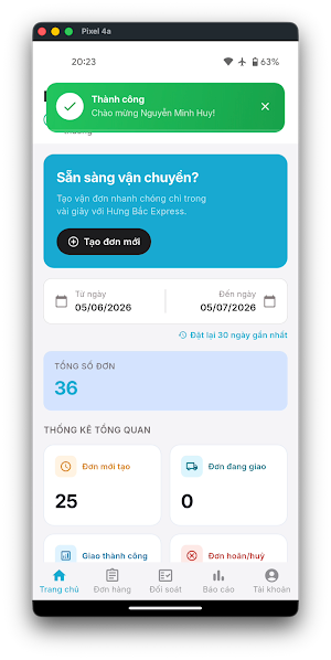 Hưng Bắc Express Screenshot 1