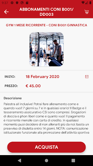 Sport Center Parma Screenshot 2