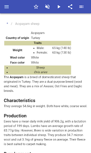 Sheep breeds Screenshot 1
