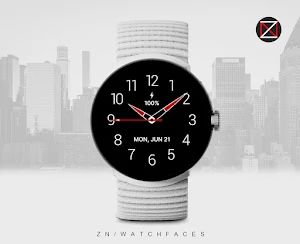 Black Analogue X Watch Face Screenshot 2