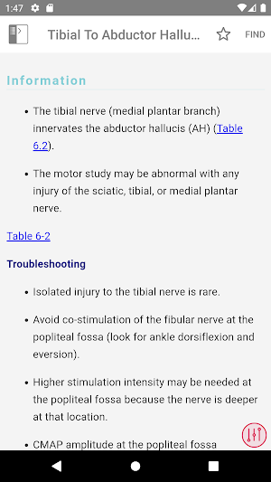 McLean EMG Guide Screenshot 2
