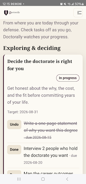 Doctorally Screenshot 2