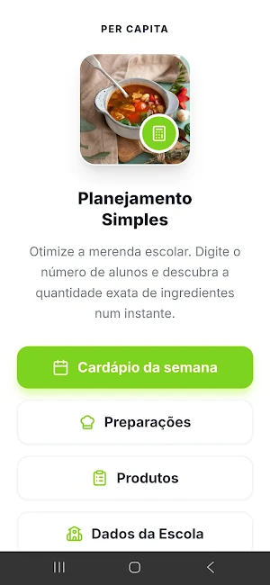 Per capita - Merenda Escolar Screenshot 0