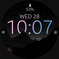 Mountain v2 digital watch face
