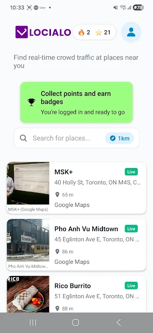 Locialo Screenshot 1