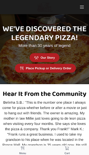 DeLeon Pizza Screenshot 0