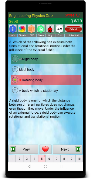 Engineering Physics Quiz Screenshot 3