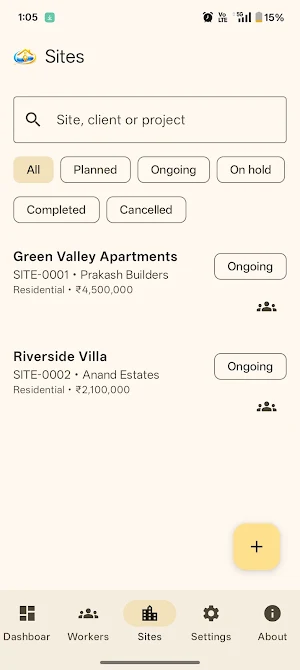 Contractors Manager: Payroll Screenshot 1