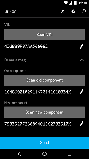 Mercedes-Benz PartScan Screenshot 0