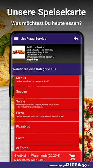 Jet Pizza Service Achim Screenshot 3