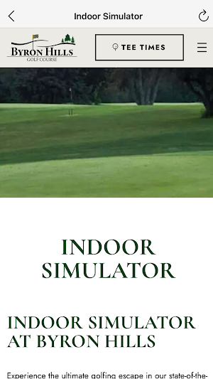 Byron Hills Golf Course. Screenshot 1