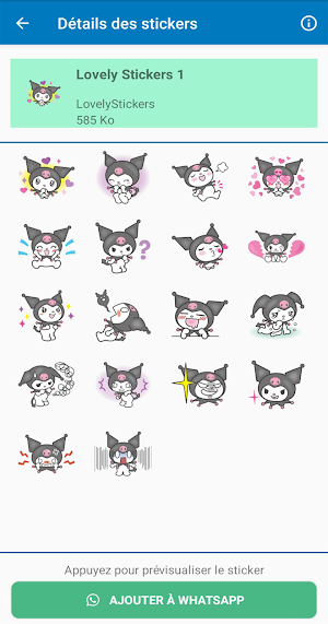 Stickers Kuromi - WASticker Screenshot 1