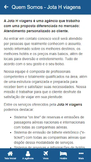 Jota H Viagens Screenshot 1