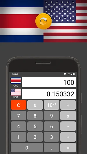 US Dollar / Costa Rican Colon Screenshot 1