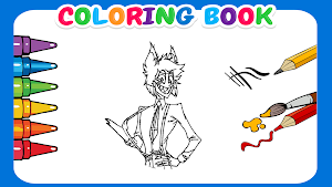 Hazbin coloring book Hotel Screenshot 2