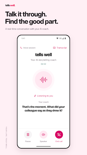 Tells Well: Voice Story Coach Screenshot 2