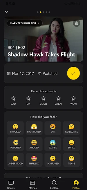 WatchMark: Movie&TV Tracker Screenshot 3