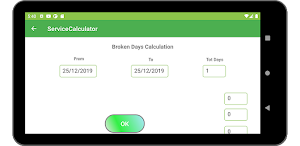 Service Calculator Screenshot 2