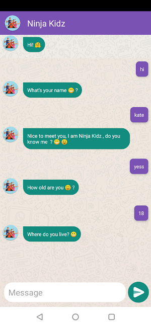 Ninja Kidz Fake Video Call - NinjaKidz Call & Chat Screenshot 3