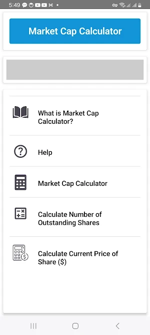 Market Cap Calculator Screenshot 0